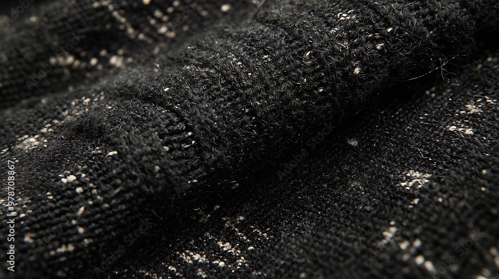 Poster old grunge black fabric texture : generative ai