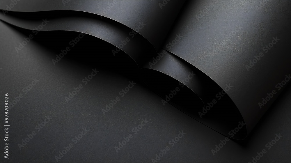 Aufkleber black paper background texture : generative ai