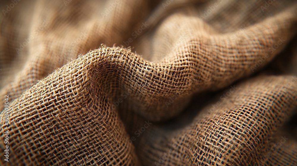 Poster Burlap Texture : Generative AI
