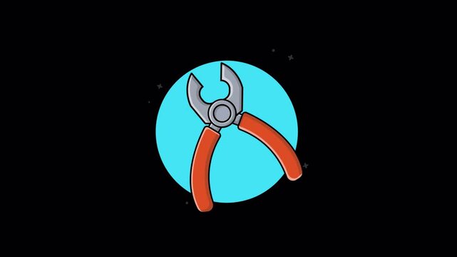 Repairing Piler. Repairing Tool Concept Animation Video - Transparent