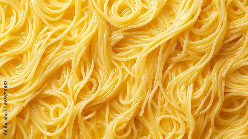 Poster spaghetti noodles pattern : generative ai