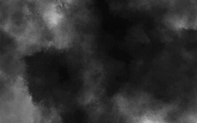 Abstract black and white realistic smoke clouds with shadow overlay effect background. Mystery dark background with spooky white light and fog. Vector illustration of smoky mist toxic vapor on floor.