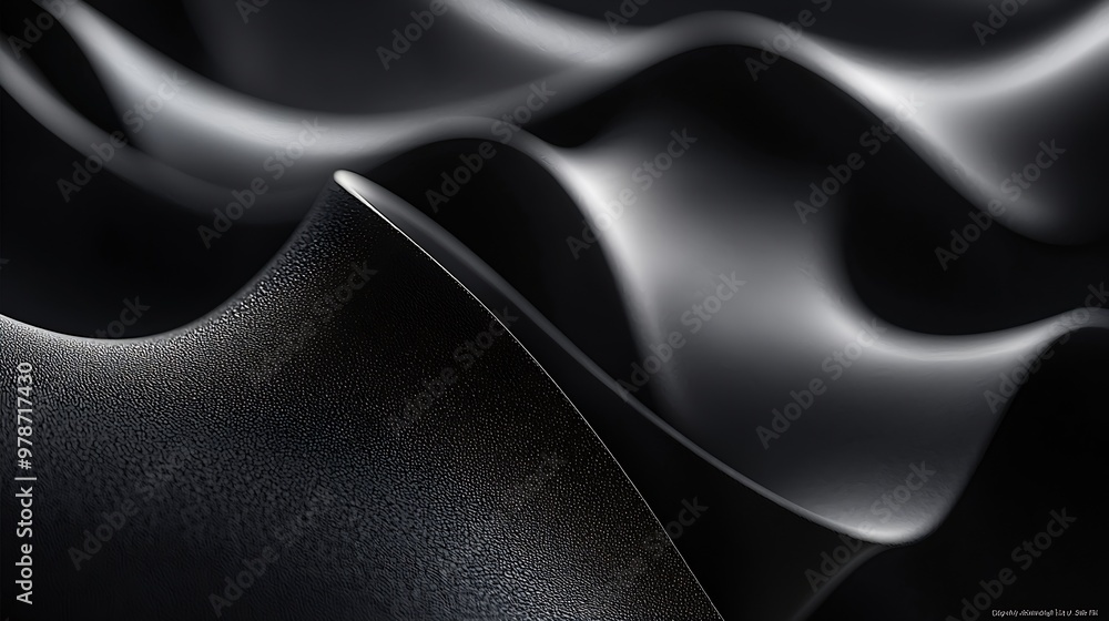 Poster abstract black background : generative ai