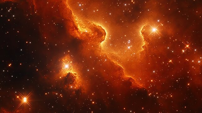 red nebula wallpaper