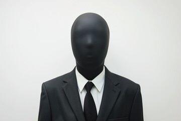 man without head isolated on white