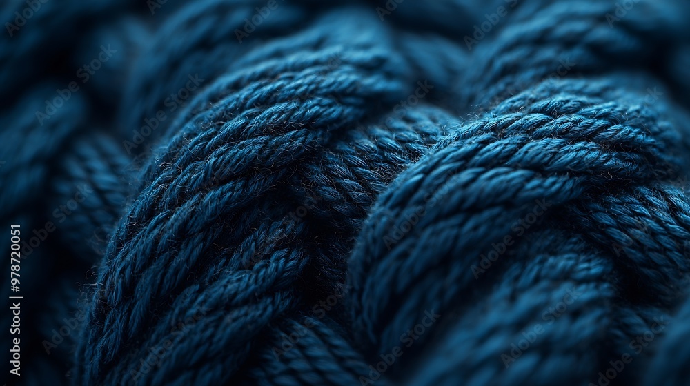 Aufkleber Woolen Fabric Pattern : Generative AI