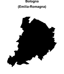 Bologna province outline map © David Zydd