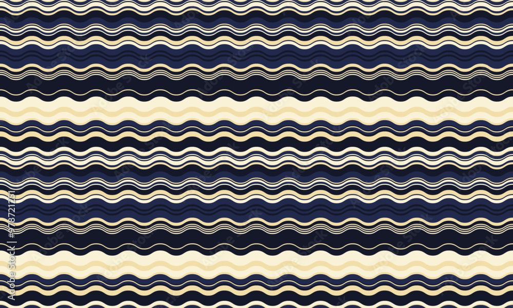 Poster abstract background with wavy stripes in vibrant colors, creating a rippled, liquid effect. smooth c