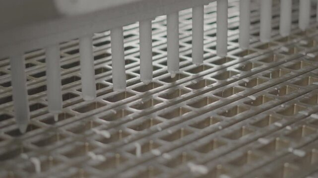 production of ice cream in cups on a conveyor line, V-log 