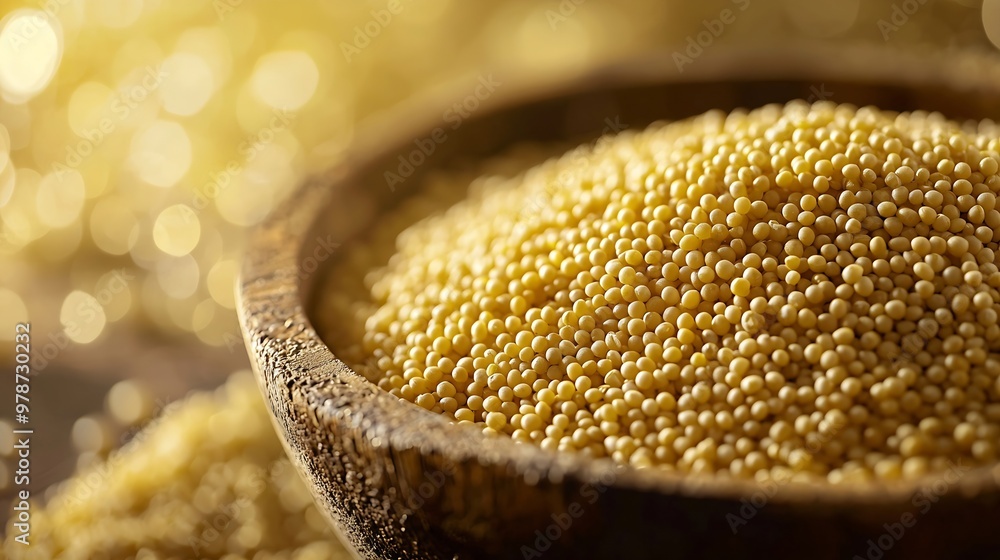 Poster millet texture background : generative ai