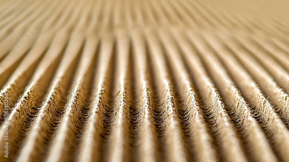 Poster sheet of used cardboard brown carton texture background : generative ai