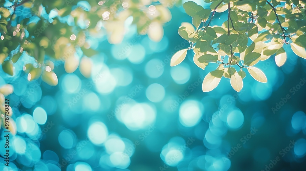 Poster natural smooth bokeh great for background : generative ai