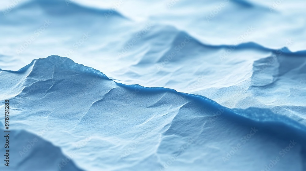 Poster light blue paper background : generative ai