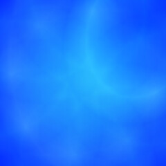 Bright blue background with unusual white elements.