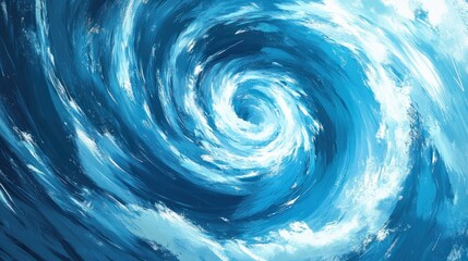 A hurricane icon with a swirling cyclone design, representing extreme weather conditions.