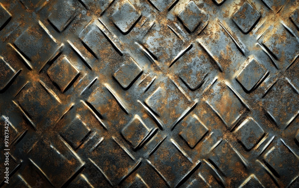 Wall mural Metal texture