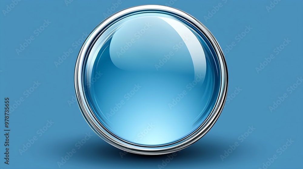 Poster Vector Button for Web Design Tablet or PC Illustration in EPS 10 : Generative AI