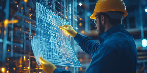  Portrait professional Engineer , engineer man are on duty