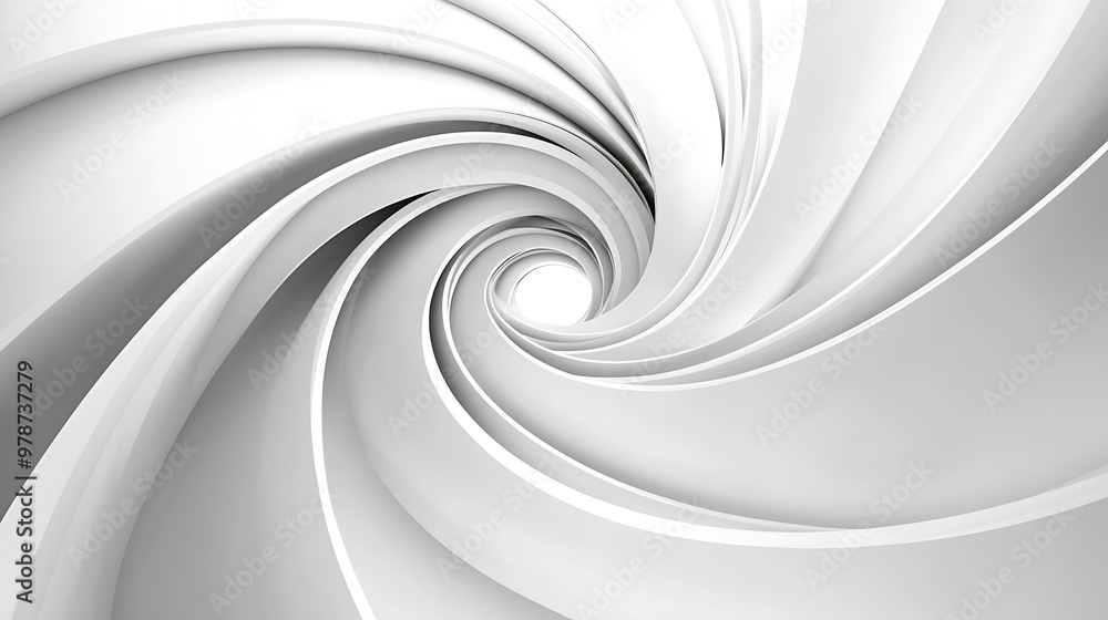 Poster Abstract White Vector Pattern : Generative AI