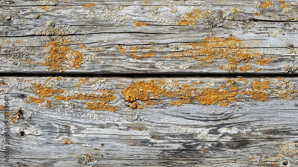 Poster pale wooden board texture background top view : generative ai