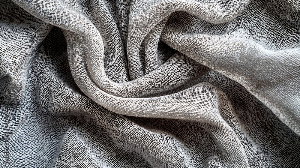 Poster abstract gray fabric or paper background texture : generative ai