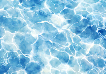 Obraz premium Realistic Blue Water Ripples with Sunlight Reflections on a Calm Surface