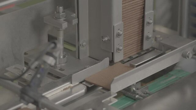 	production of ice cream in cups on a conveyor line, V-log
