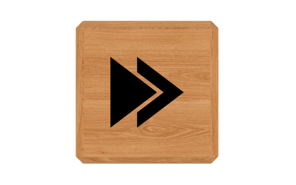 wooden button sign 