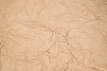 crumpled brown kraft paper wallpaper and fiber paper texture