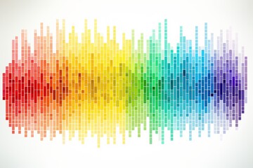 Colorful sound wave design representing audio visualization in digital artwork