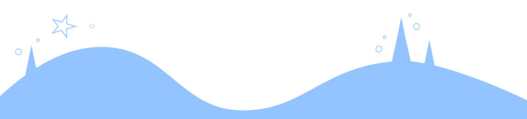 Blau welle landschaft voll weihnachten hintergrund Baum blau