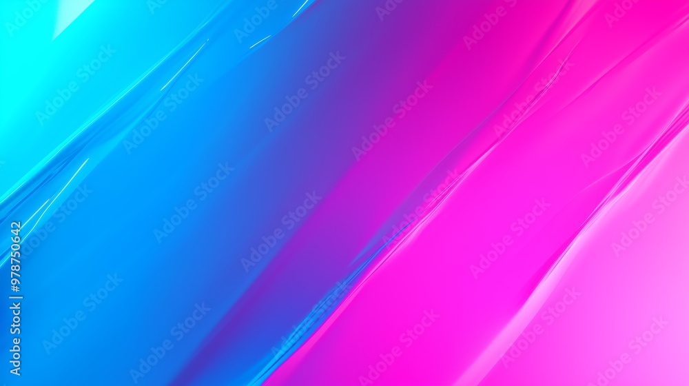 Poster vibrant abstract background with flowing blue and pink colors. perfect for creative designs and mode