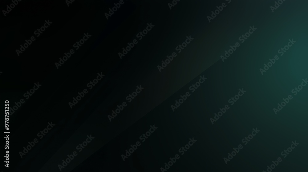 Poster a serene abstract background displaying deep green tones and subtle light effects, ideal for creativ