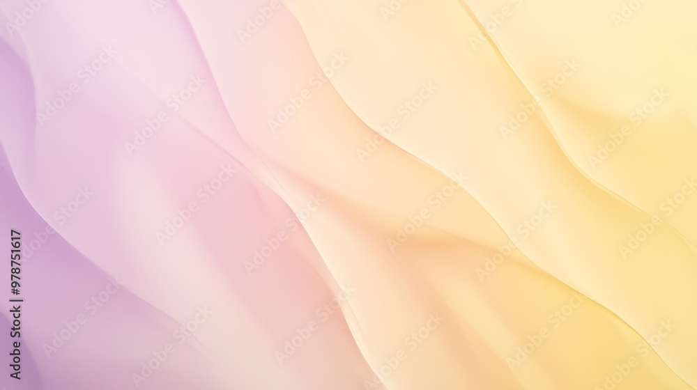 Poster a soft gradient fabric background in pastel colors, creating a serene and elegant atmosphere for des