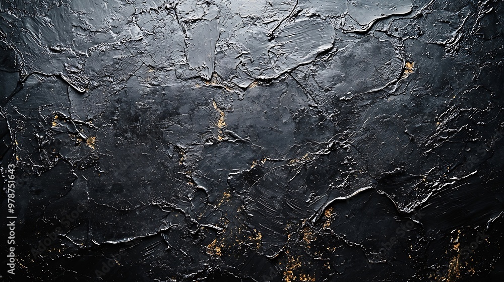 Aufkleber black dusty distressed background texture : generative ai