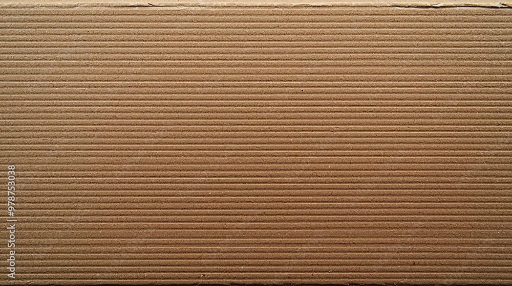 Poster sheet of used cardboard brown carton texture background : generative ai