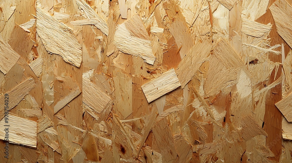 Poster Oriented Strand Board OSB Texture : Generative AI