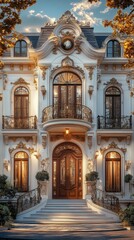 Obraz premium Grand Mansion Entrance.