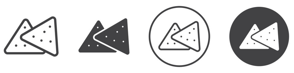 Crackers icon thin line illustration