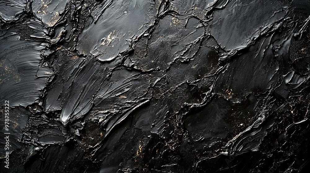 Poster Black Distressed Background Texture : Generative AI