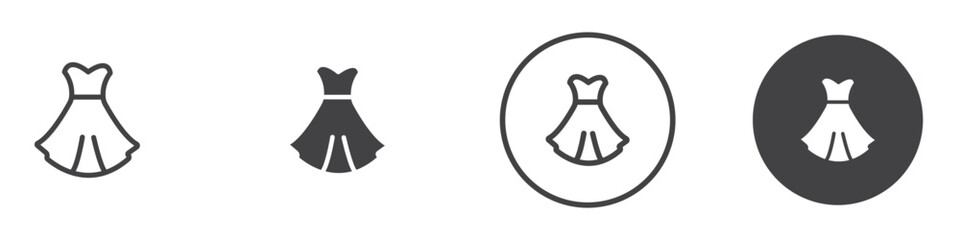 Dress Icon thin line illustration