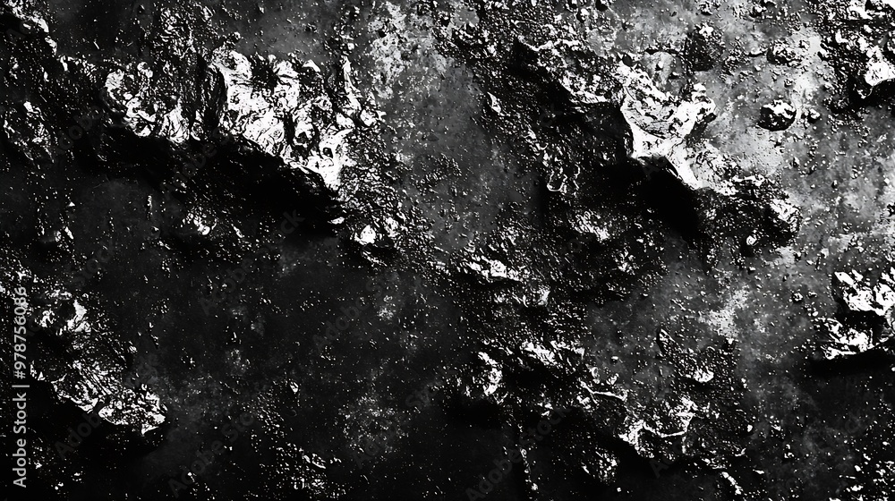 Poster old abstract grunge black surface texture : generative ai