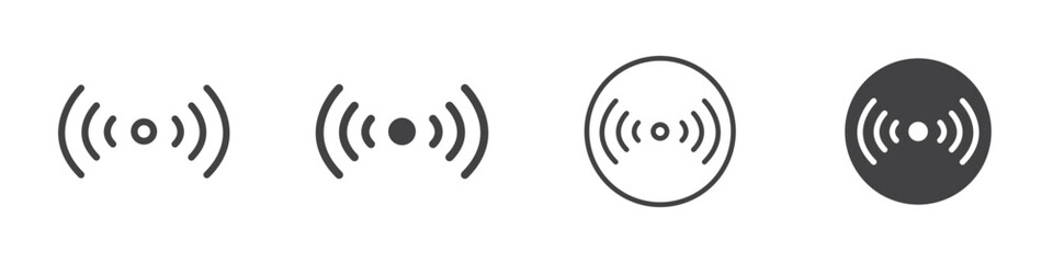 Live icon thin line illustration