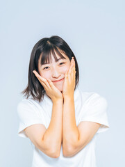 Fototapeta premium ときめくカジュアルな女の子