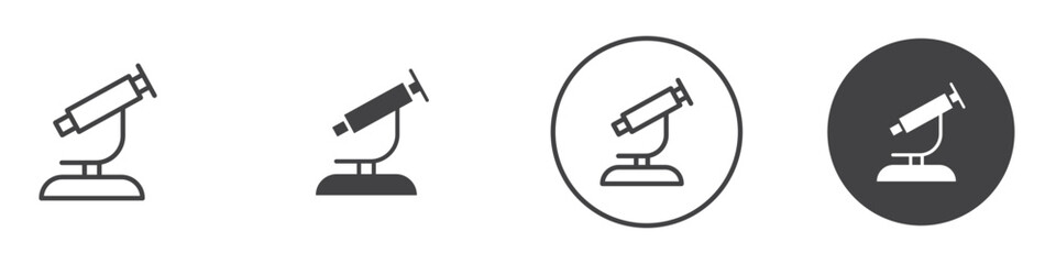 Microscope Icon thin line illustration