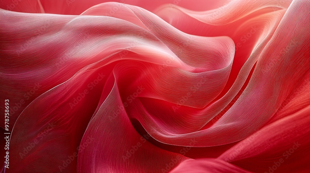 Poster Abstract Red Colored Texture : Generative AI