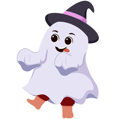 Halloween Character Ghost Costume Illustration