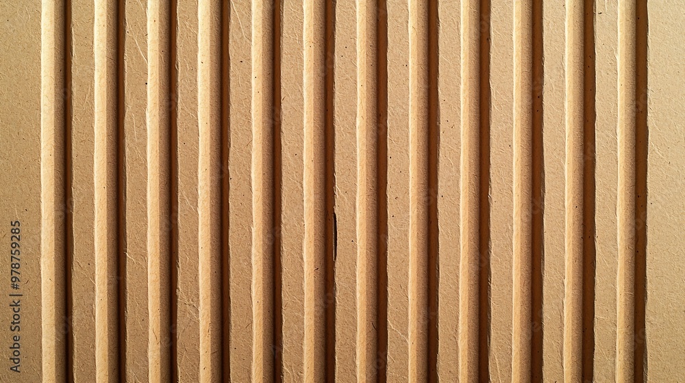 Aufkleber white cardboard texture top view corrugated recycle paper background : generative ai