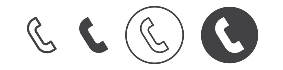 Phone icon thin line illustration