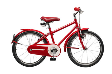 Obraz premium kids red bicycle on transparent background